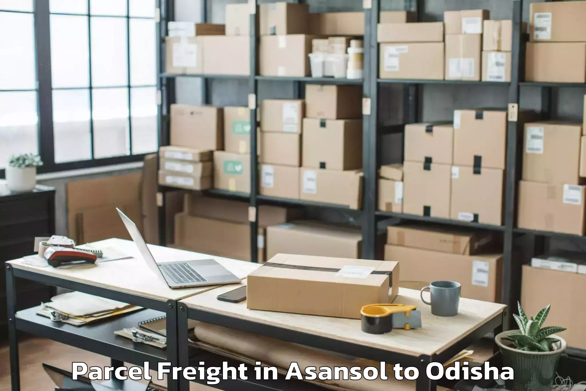 Top Asansol to Chikitigarh Parcel Freight Available